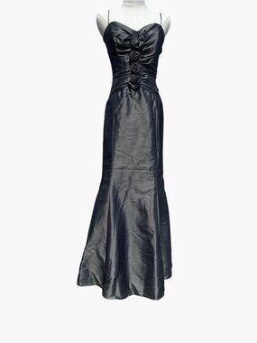 Glamorous Satin Gray Dress.